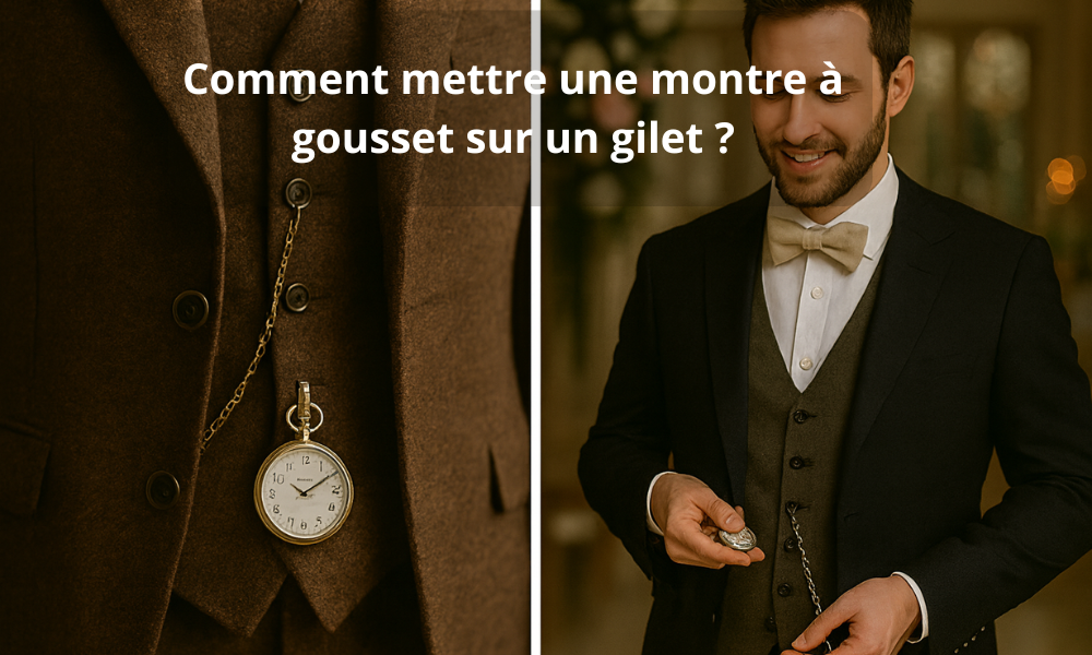 Comment mettre une montre à gousset sur un gilet ?