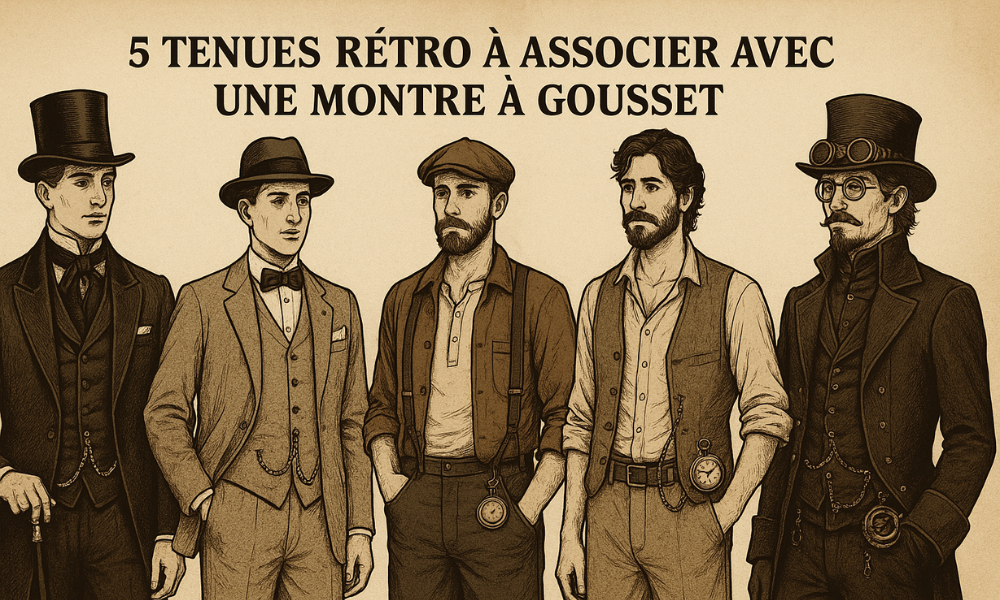 5 tenues rétro à associer avec une montre à gousset