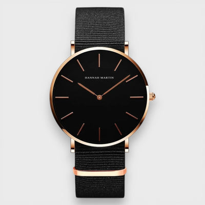Montre Fusion Tissu Noir