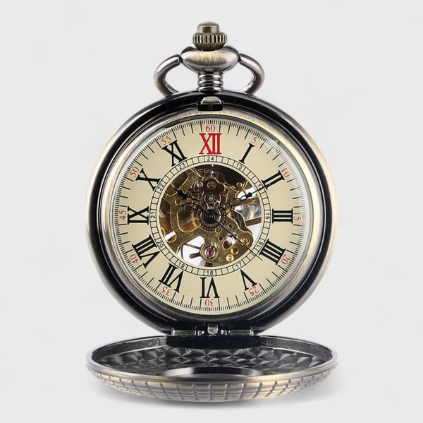 Bloc Résine Avec Montre Gousset Ancienne - Pièce D'horlogerie école, Occasion