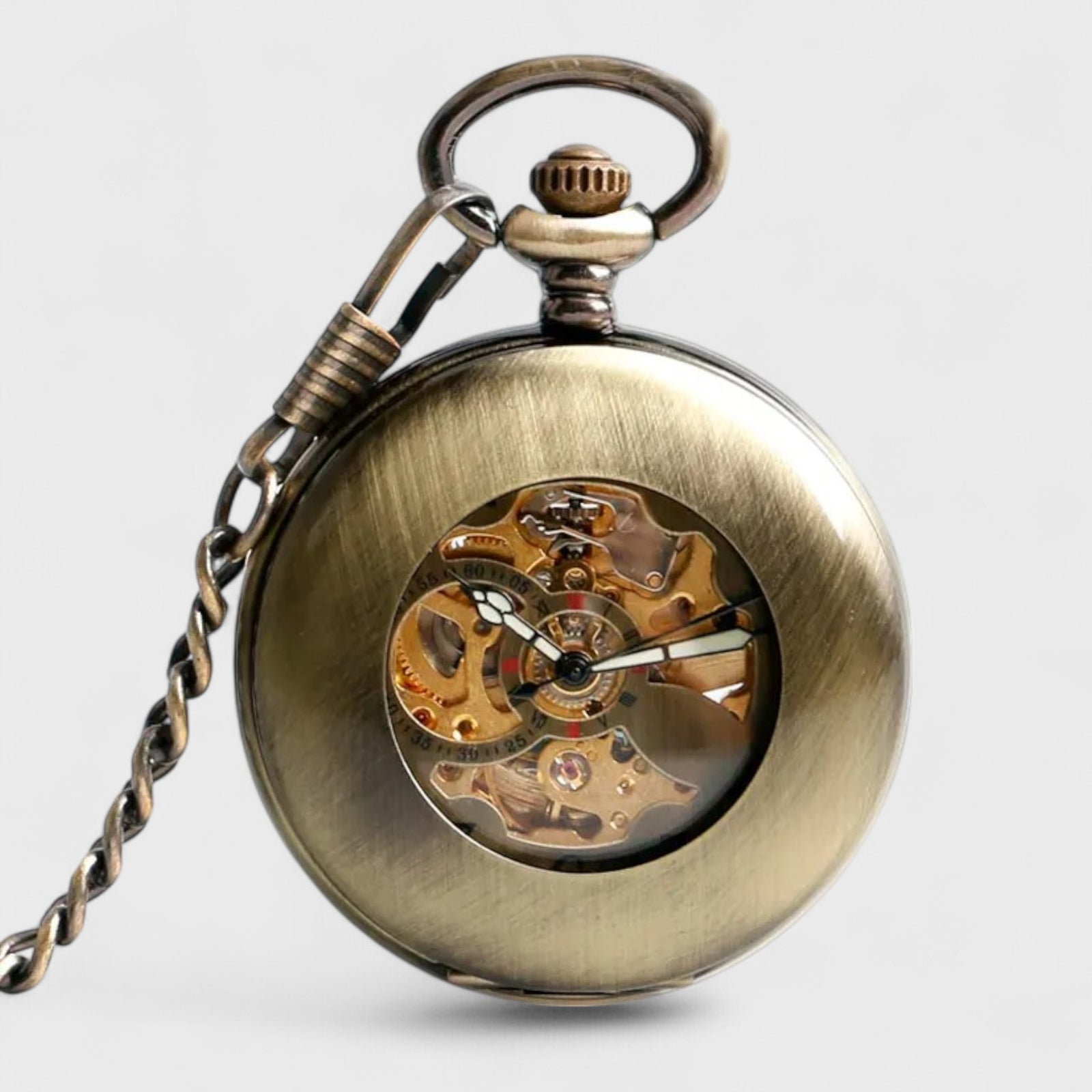 Montre Gousset Ancienne Squelette Mécanique