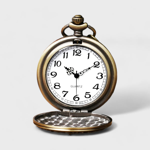 Montre à Gousset Acier Brunie Mécanique - Pour Homme - Occasion Balancier OK