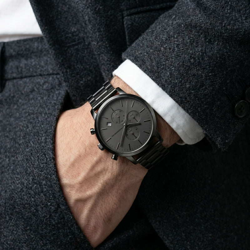 Montre Acier Fusain
