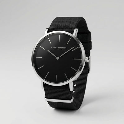 Montre Fusion Tissu Noir