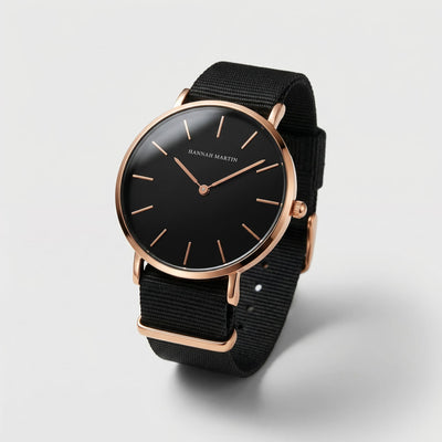 Montre Fusion Tissu Noir