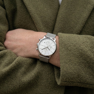 Montre Chrono Argent