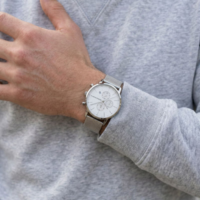Montre Chrono Argent