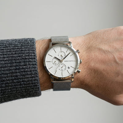 Montre Chrono Argent