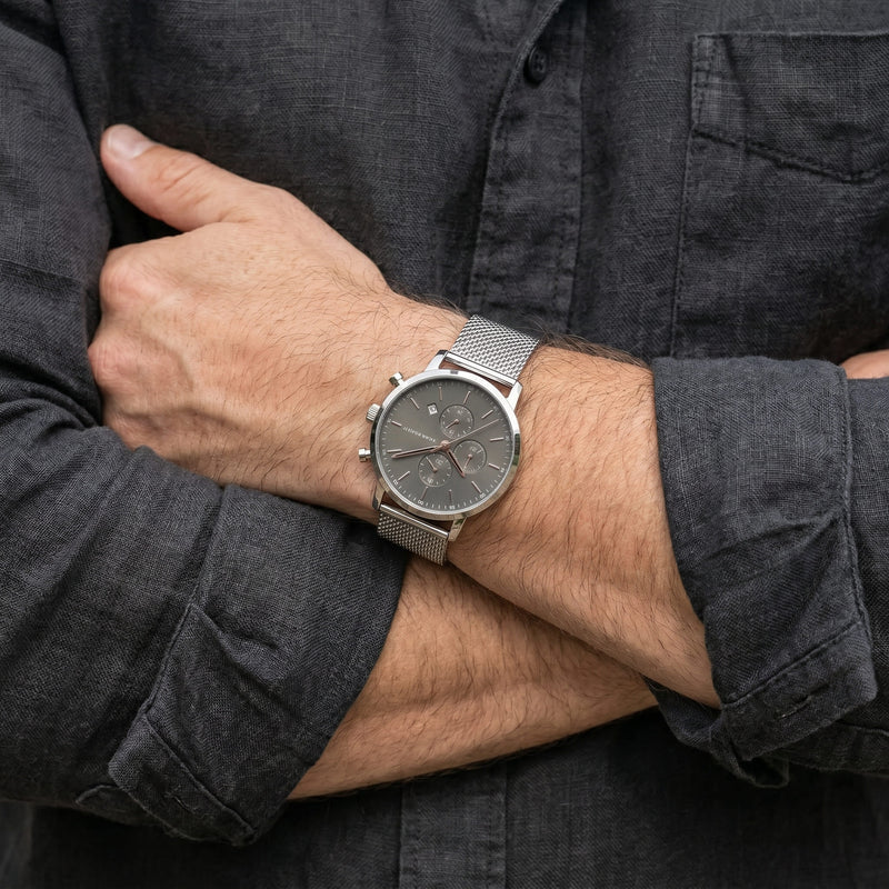 Montre Argent Maille