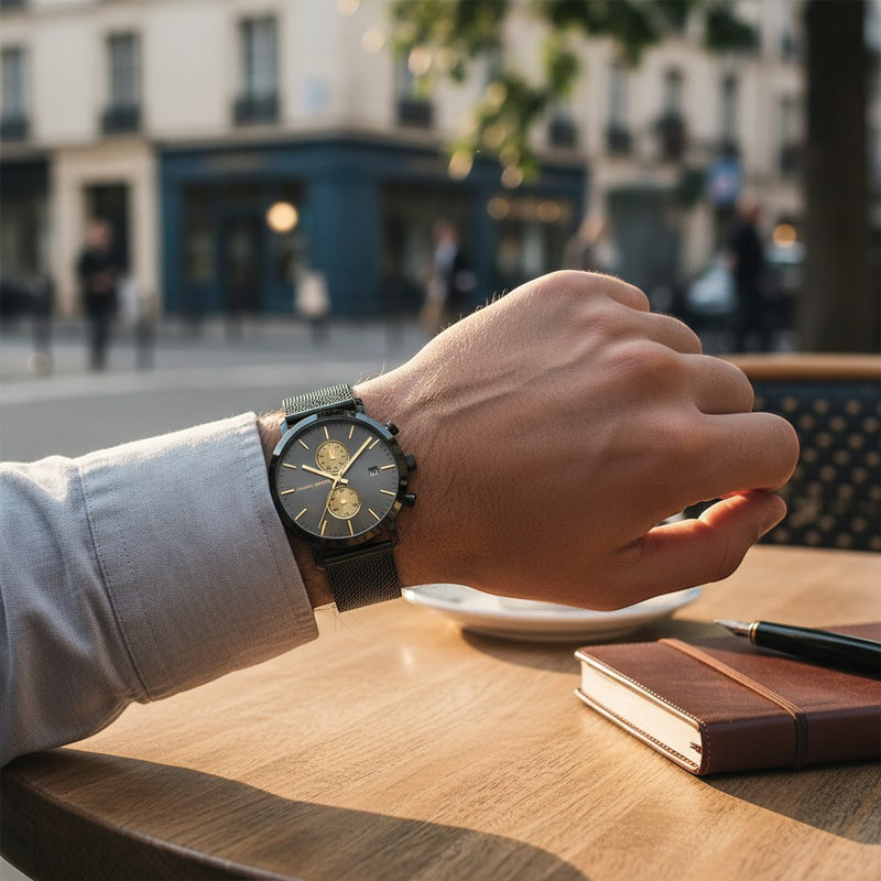 Montre à Gousset Urbain Noir