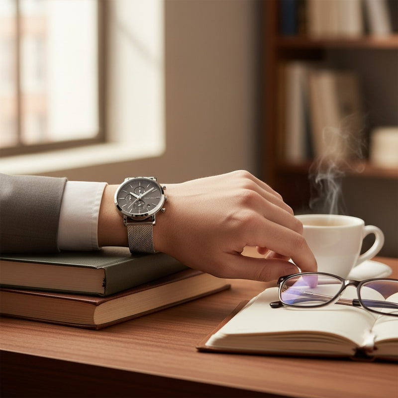 Montre à Gousset Argent Maille