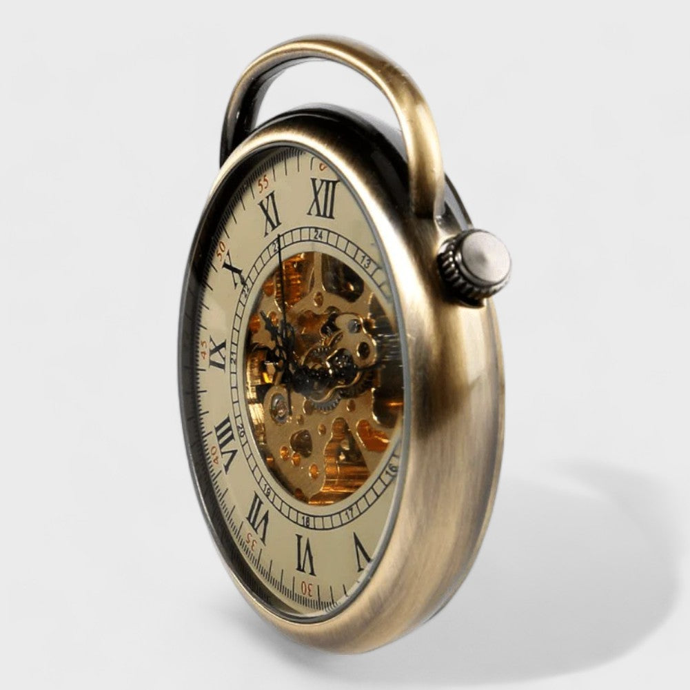 Montre Mécanique Montre à Gousset Squelette Montre à Gousset