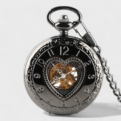 Montre à Gousset Femme Coeur