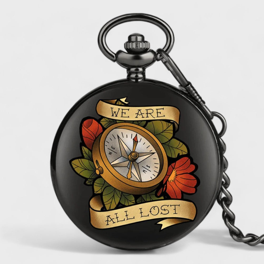 Montre à Gousset Boussole Femme